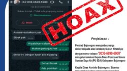 Beredar Akun WhatsApp Palsu Mengatasnamakan Kadin PU SDA, Pemkab Bojonegoro Imbau Warga Waspada